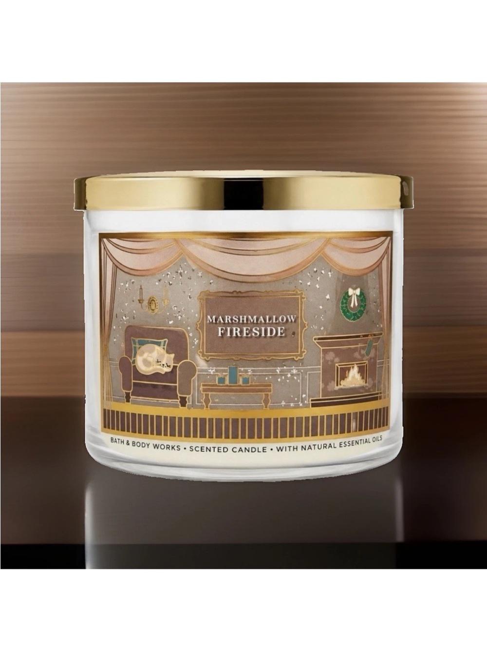 Bath & Body Works 3-Wick Candle- Marshmallow Fireside (14.5 oz)
